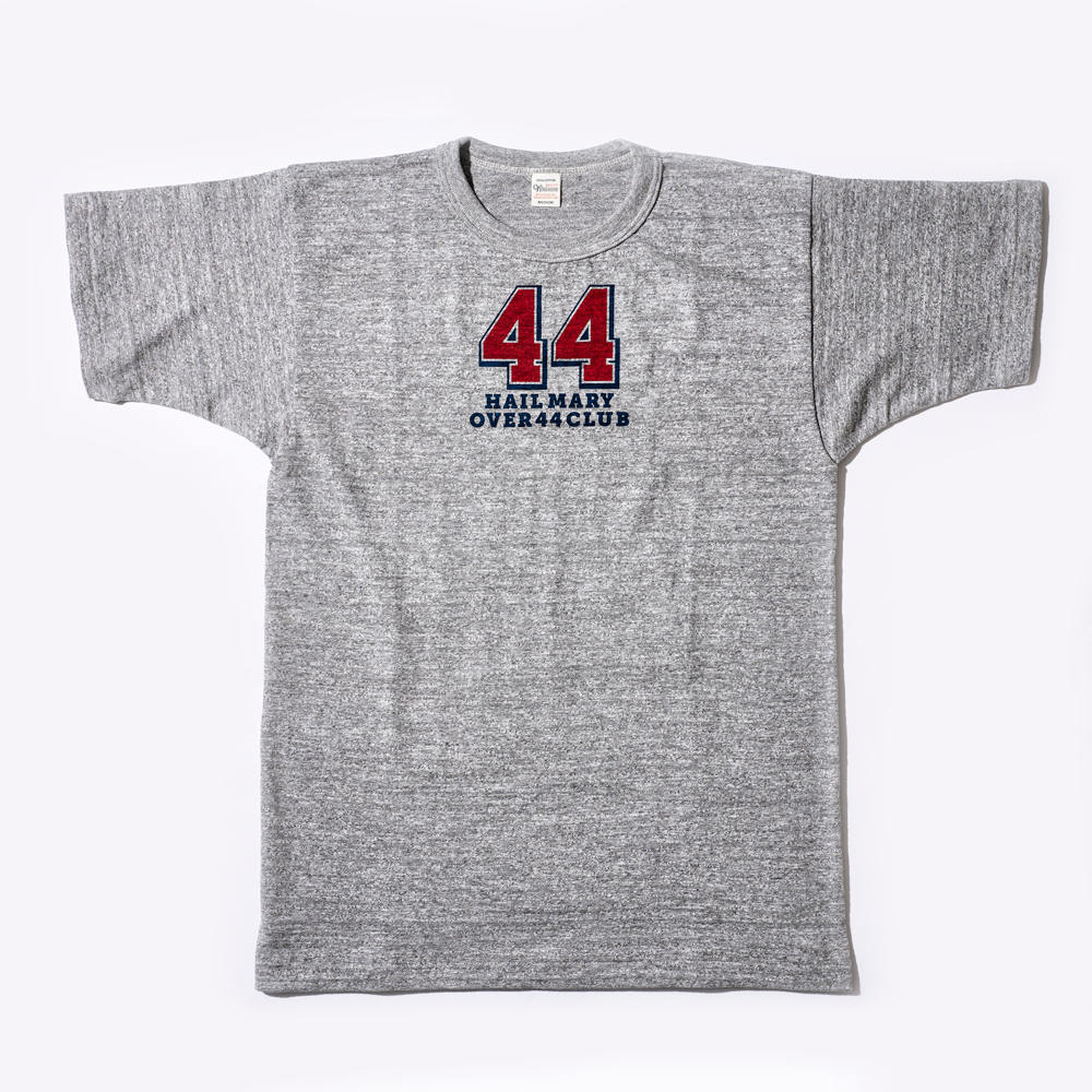 ① HM×WH 会員限定の杢グレーT
